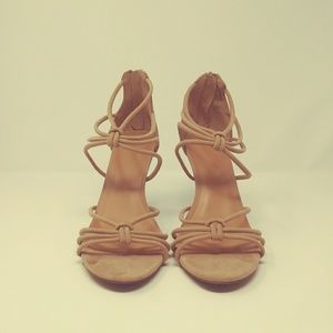A New Day tan Strappy heels